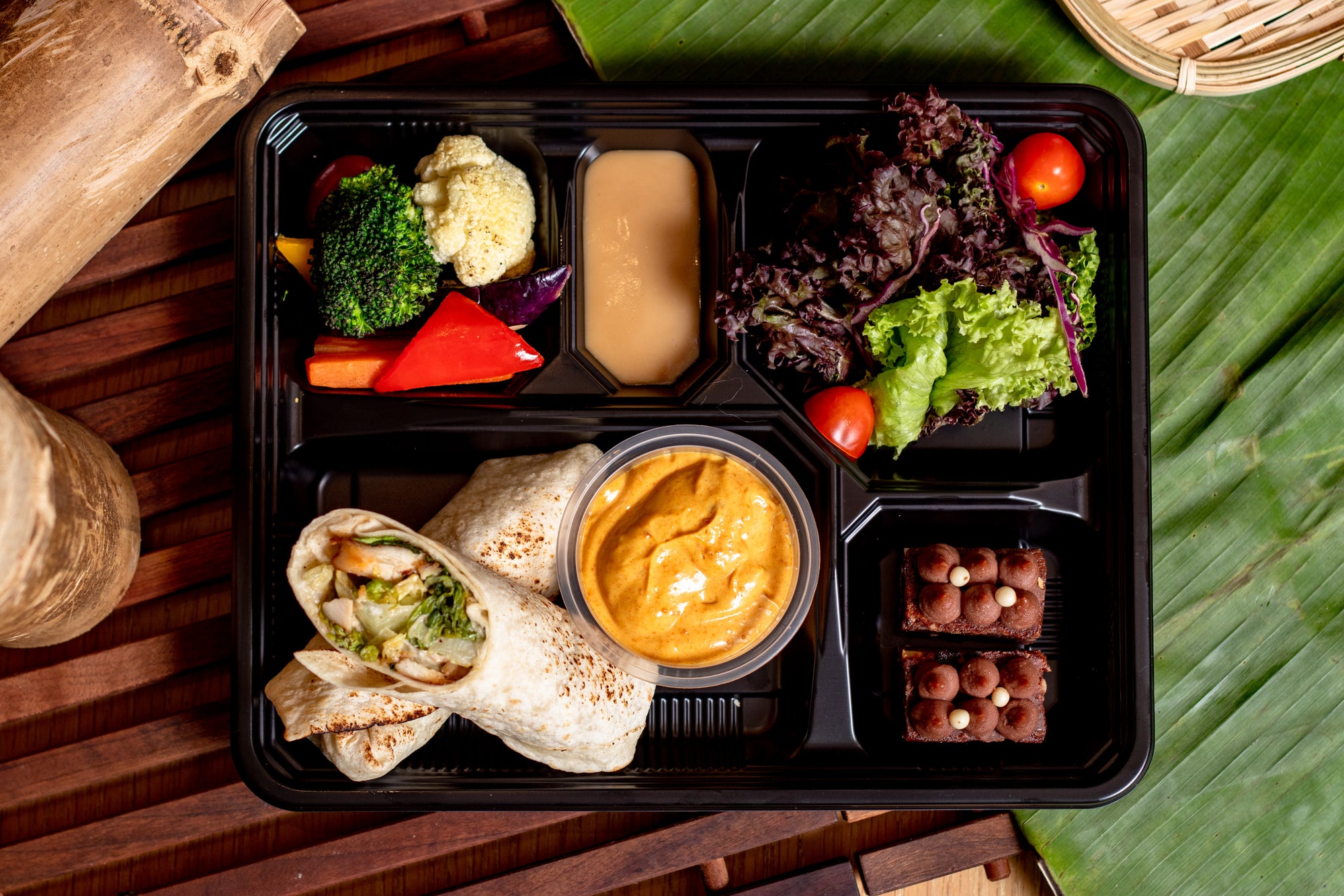 Grilled Chicken Wrap Bento