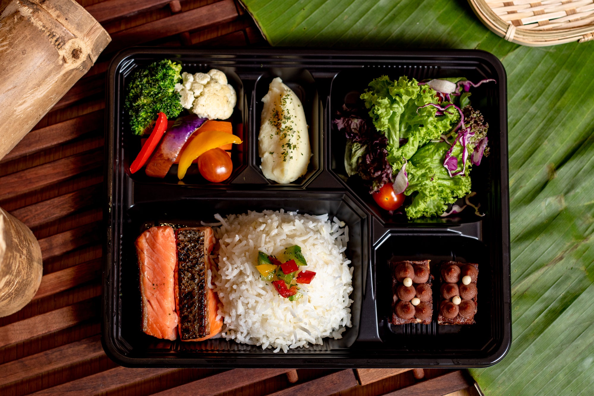 Grilled Salmon Bento