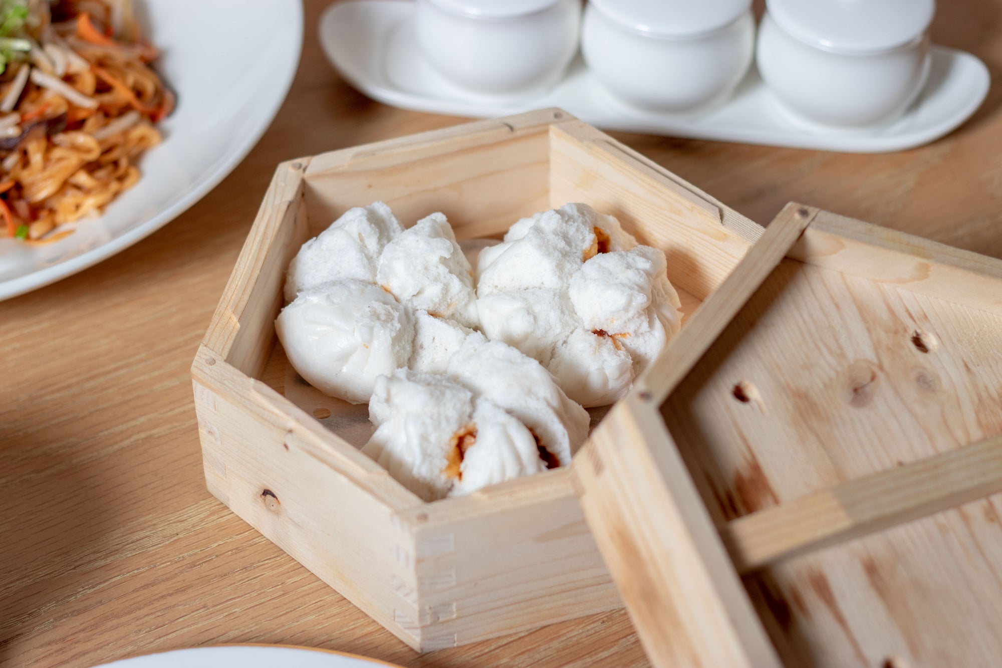 Steamed Honey Glazed Barbecue Chicken Buns